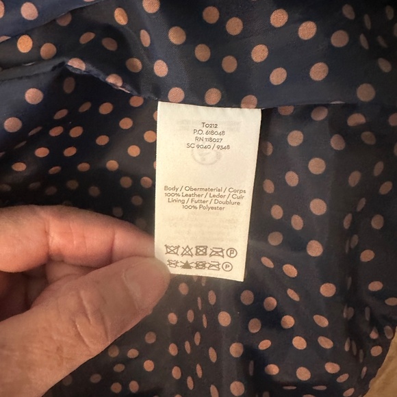 Boden Suede Moto jacket with silver trim size 12 - Like new - Picture 5 of 5